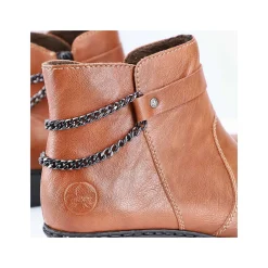 Rieker Ankelstøvler Til Kvinder Kramell Brun