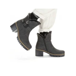 Rieker Ankelstøvler Til Kvinder Granitgra