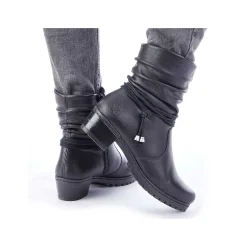 Rieker Ankelstøvler Til Kvinder Kulsort