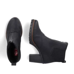 Rieker Ankelstøvler Til Kvinder Kulsort