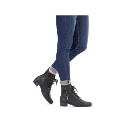 Rieker Ankelstøvler Til Kvinder Kulsort