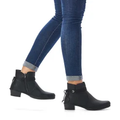 Rieker Ankelstøvler Til Kvinder Kulsort