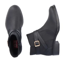 Rieker Ankelstøvler Til Kvinder Kulsort