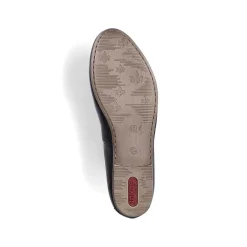 Rieker Ballerinaer Til Kvinder Blank Sort