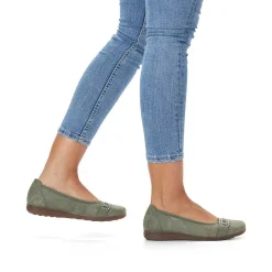 Rieker Ballerinaer Til Kvinder Mintgron