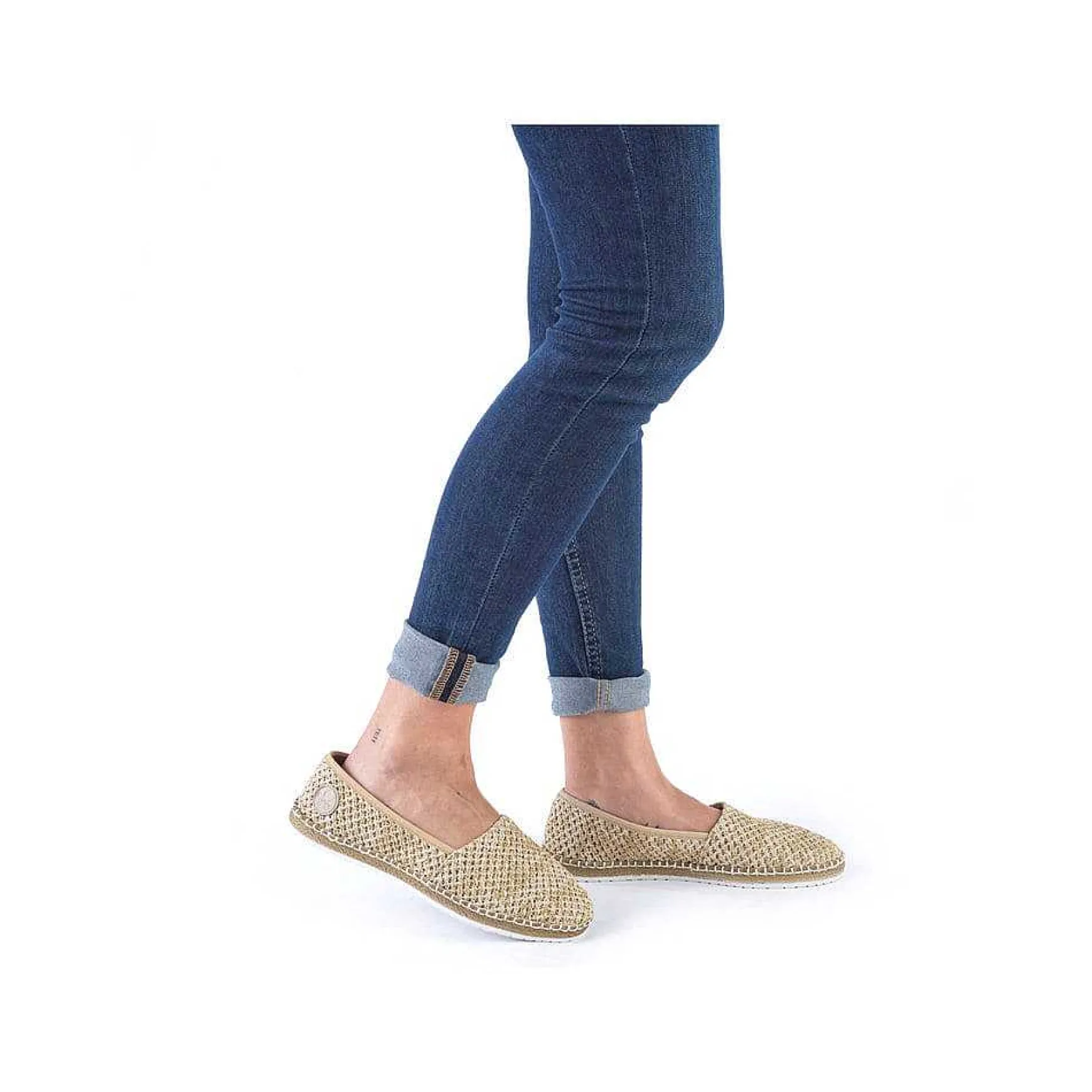 Rieker Ballerinaer Til Kvinder I Sandbeige