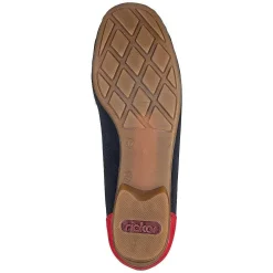 Rieker Ballerinaer Til Kvinder Ocean Blue-Fire Rod