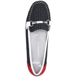 Rieker Ballerinaer Til Kvinder Ocean Blue-Fire Rod