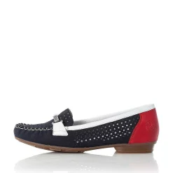 Rieker Ballerinaer Til Kvinder Ocean Blue-Fire Rod