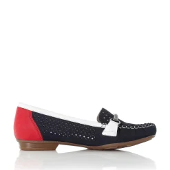 Rieker Ballerinaer Til Kvinder Ocean Blue-Fire Rod