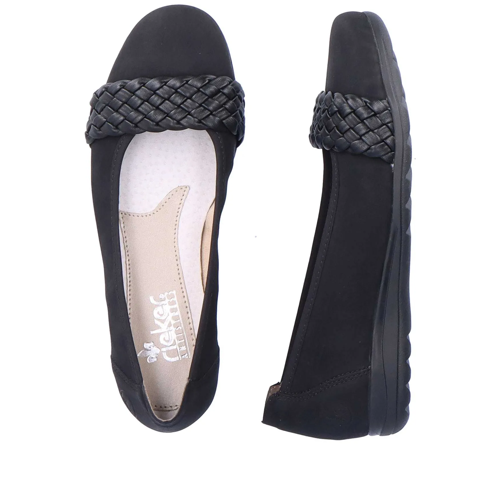 Rieker Ballerinaer Til Kvinder Nat Sorte