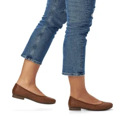 Rieker Ballerinaer Til Kvinder Kastanjebrune