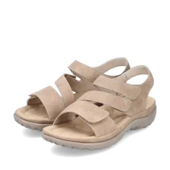 Rieker Beige Sandaler Med Stropper Til Kvinder