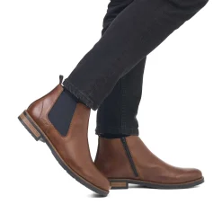 Rieker Chelsea-Støvler Til Mænd Noddebrun-Sort