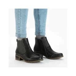 Rieker Chelsea-Støvler Til Kvinder Asfalt Sort