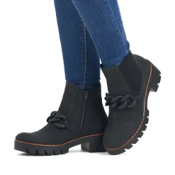 Rieker Chelsea-Støvler Til Kvinder Kulsorte