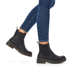 Rieker Chelsea-Støvler Til Kvinder Asfalt Sort