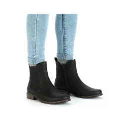 Rieker Chelsea-Støvler Til Kvinder Kulsorte