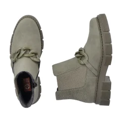 Rieker Chelsea-Støvler Til Kvinder, Armygronne