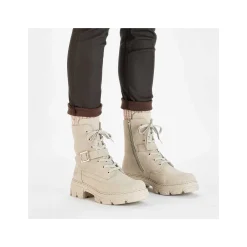 Rieker Dame Biker Støvler Champagne