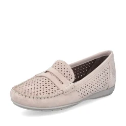 Rieker Dame Loafers Blod Pink