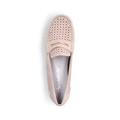Rieker Dame Loafers Blod Pink