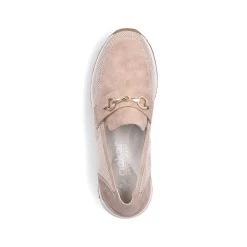 Rieker Dame Loafers Blod Pink