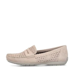 Rieker Dame Loafers Blod Pink