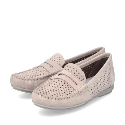 Rieker Dame Loafers Blod Pink