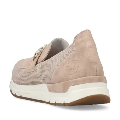 Rieker Dame Loafers Blod Pink