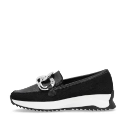 Rieker Dame Loafers Carbon