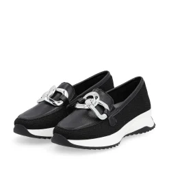 Rieker Dame Loafers Carbon