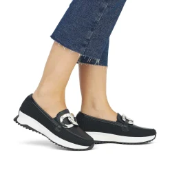 Rieker Dame Loafers Carbon