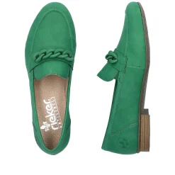 Rieker Dame Loafers Graesgron