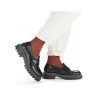 Rieker Dame Loafers Grafit Sort