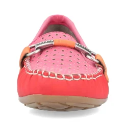 Rieker Dame Loafers Hindbaerrod