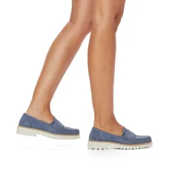 Rieker Dame Loafers Kongebla