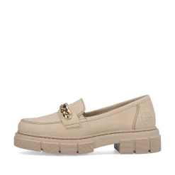 Rieker Dame Loafers Lys Beige