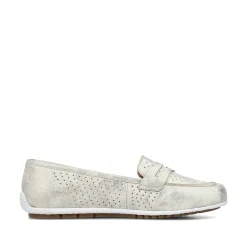 Rieker Dame Loafers Lys Beige