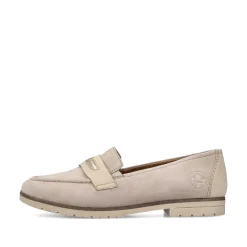 Rieker Dame Loafers Lys Beige