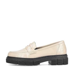 Rieker Dame Loafers Lys Beige