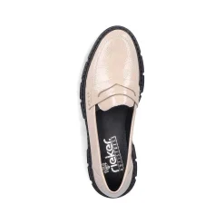 Rieker Dame Loafers Lys Beige