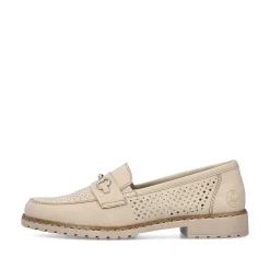 Rieker Dame Loafers Lys Beige