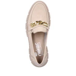 Rieker Dame Loafers Lys Beige