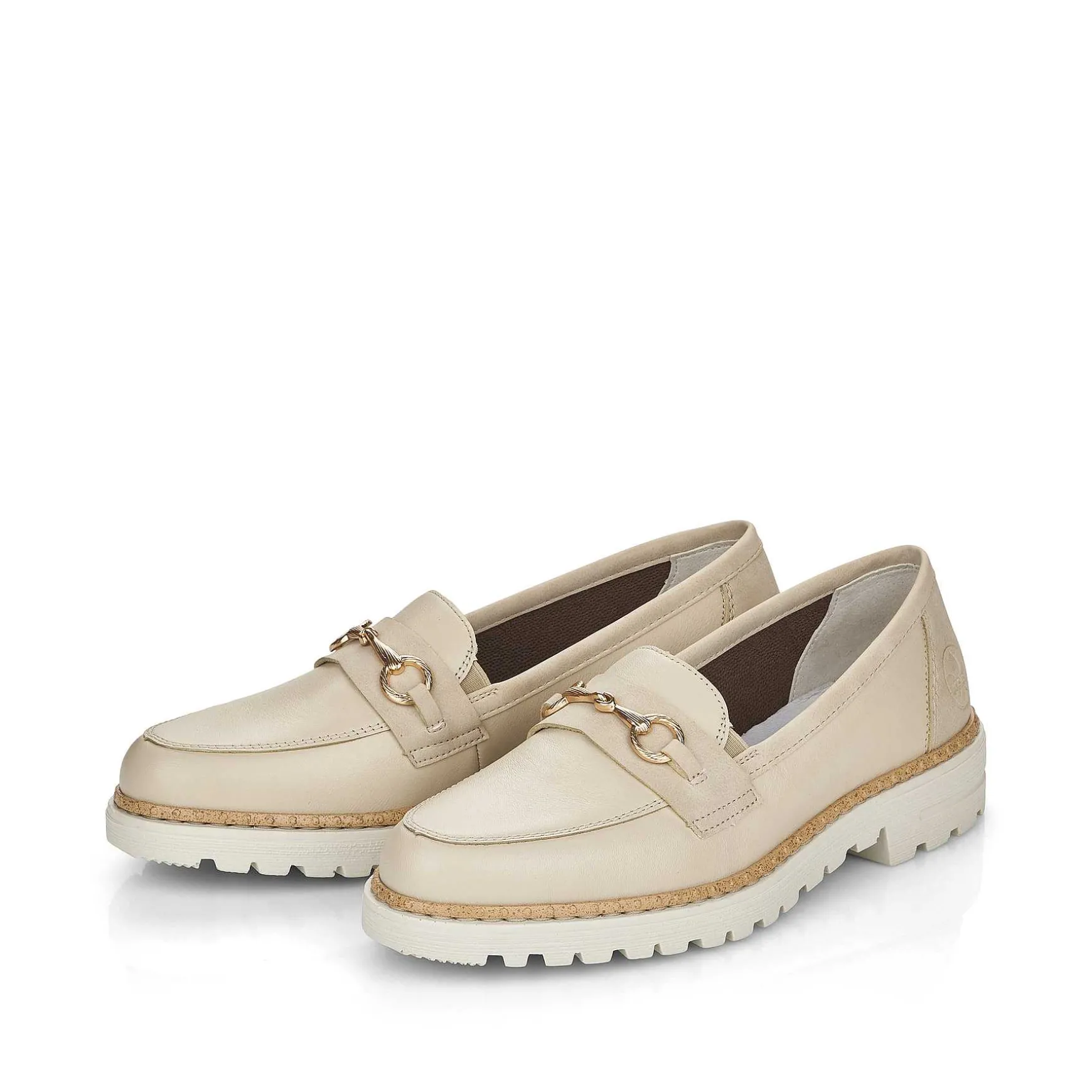 Rieker Dame Loafers Lys Beige