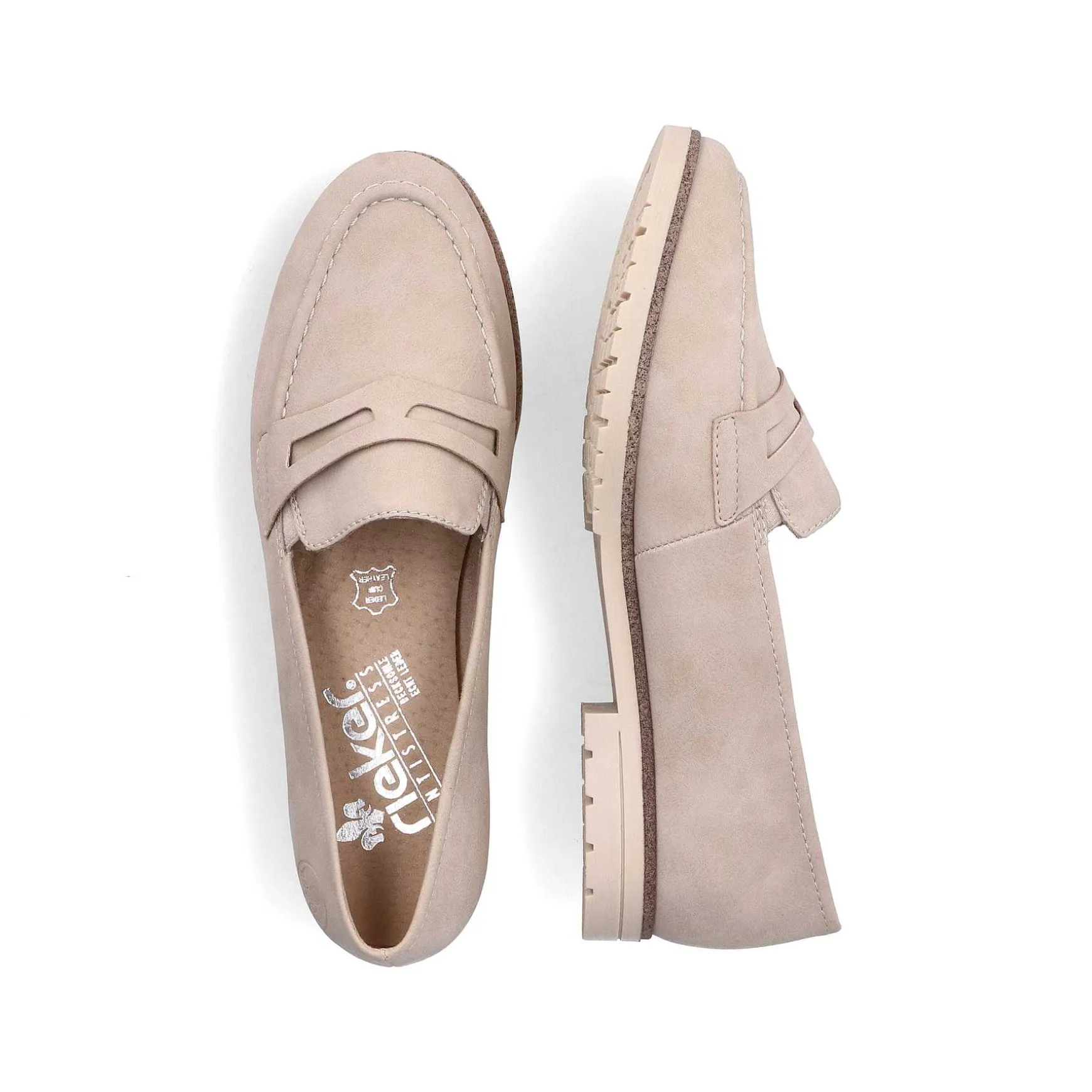 Rieker Dame Loafers Lys Beige