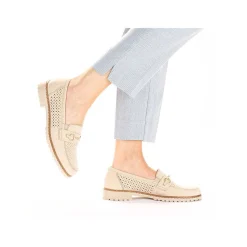 Rieker Dame Loafers Lys Beige