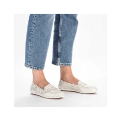 Rieker Dame Loafers Lys Beige