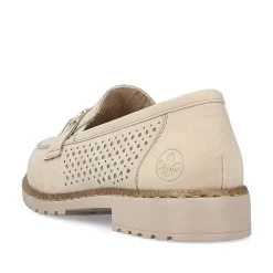 Rieker Dame Loafers Lys Beige
