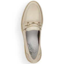Rieker Dame Loafers Lys Beige